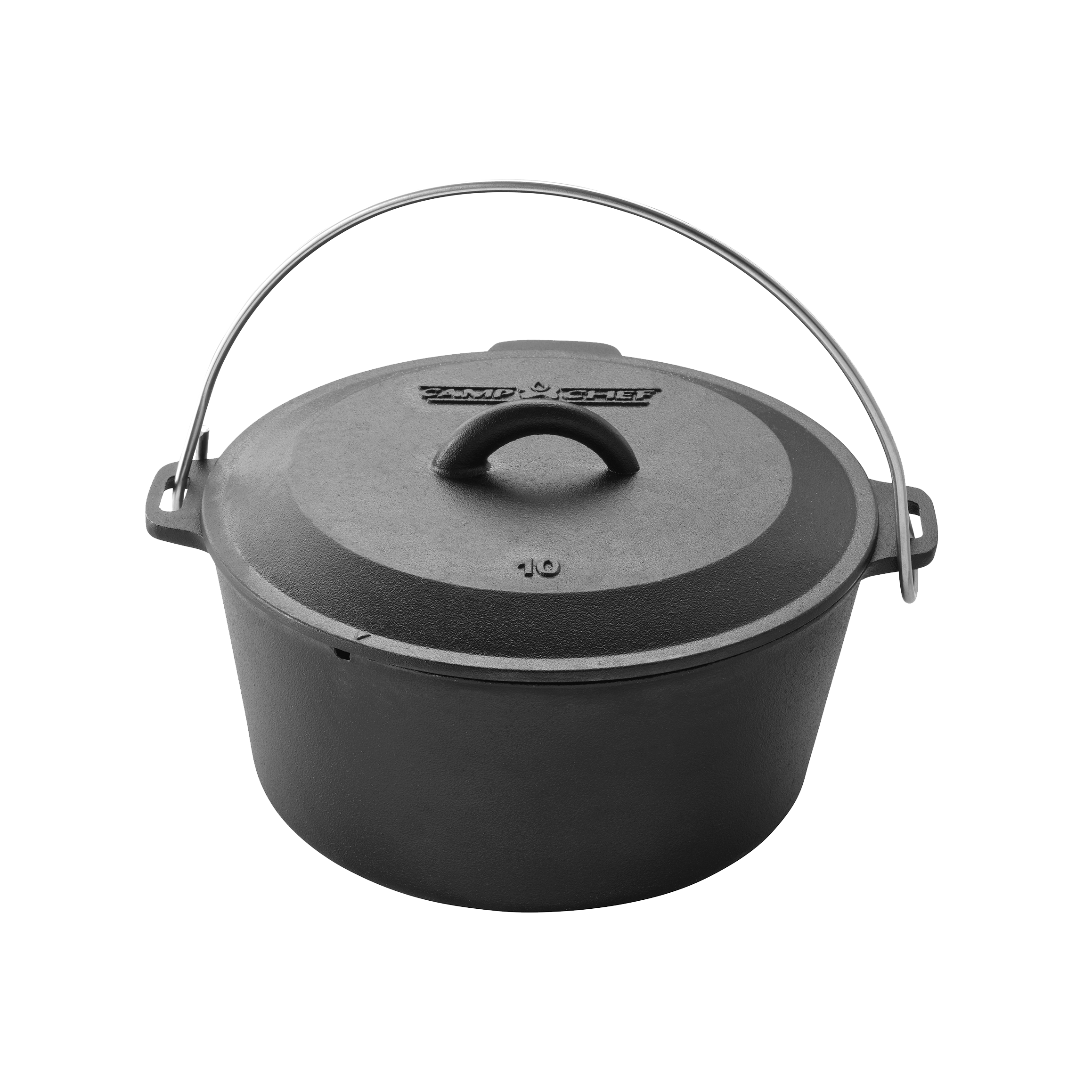 Univerzální litinový hrnec Camp Chef Dutch Oven 25 cm bez nožiček s poklicí