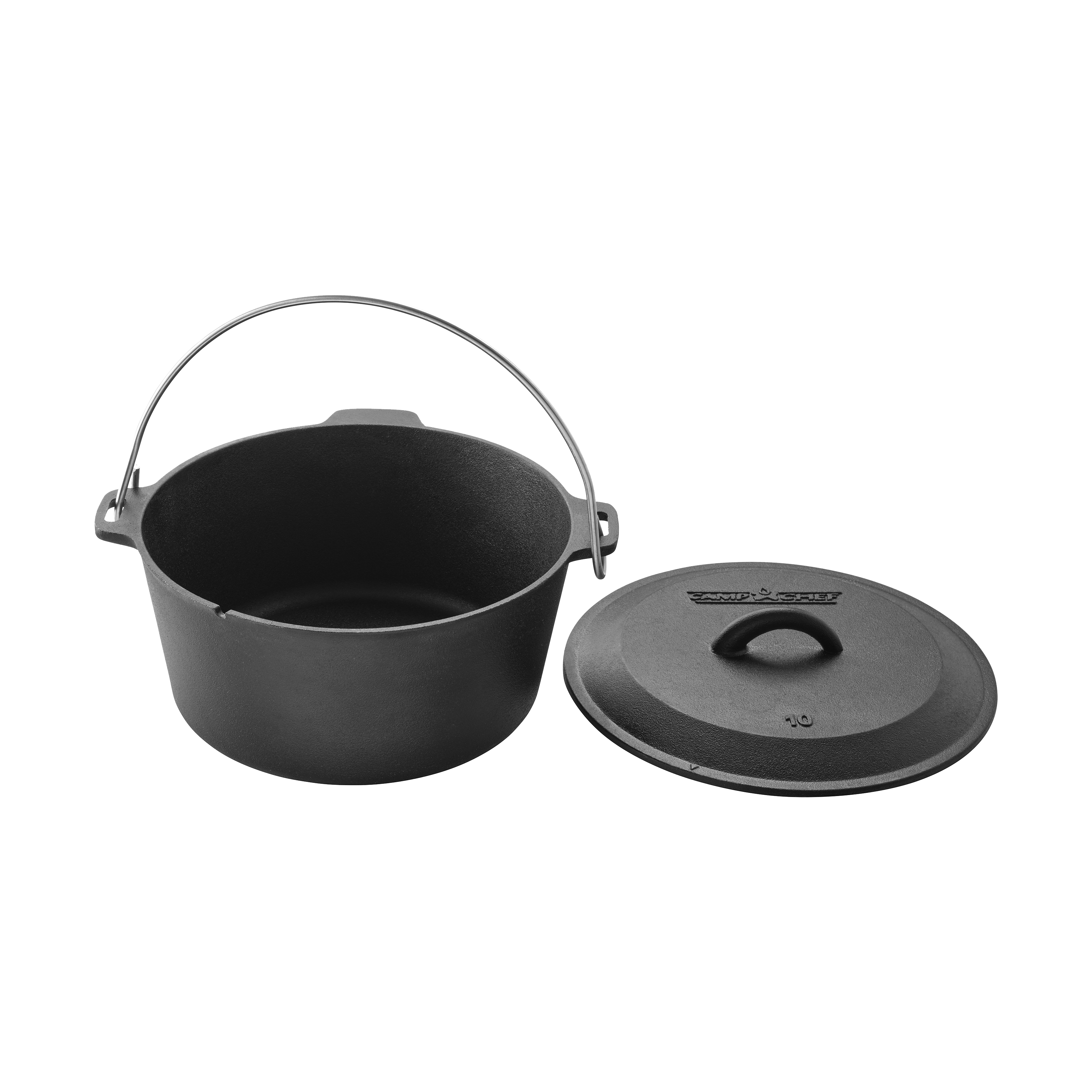 Univerzální litinový hrnec Camp Chef Dutch Oven 25 cm bez nožiček s poklicí