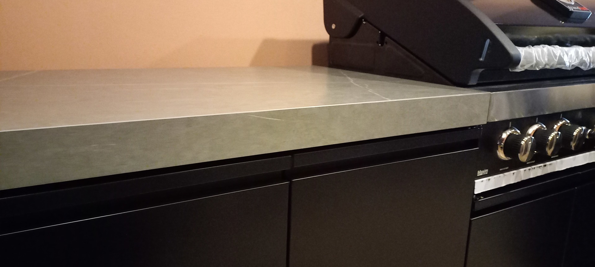 GRANDPRO Boční modulová skříňka 90 cm s kamennou pracovní deskou