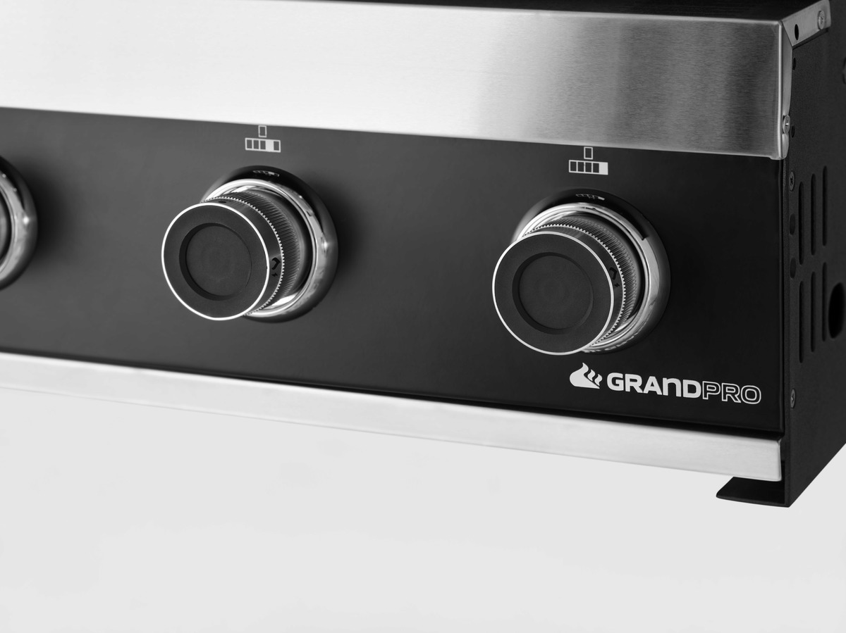 Plynový gril Grandpro PREMIUM G4 s bočním hořákem