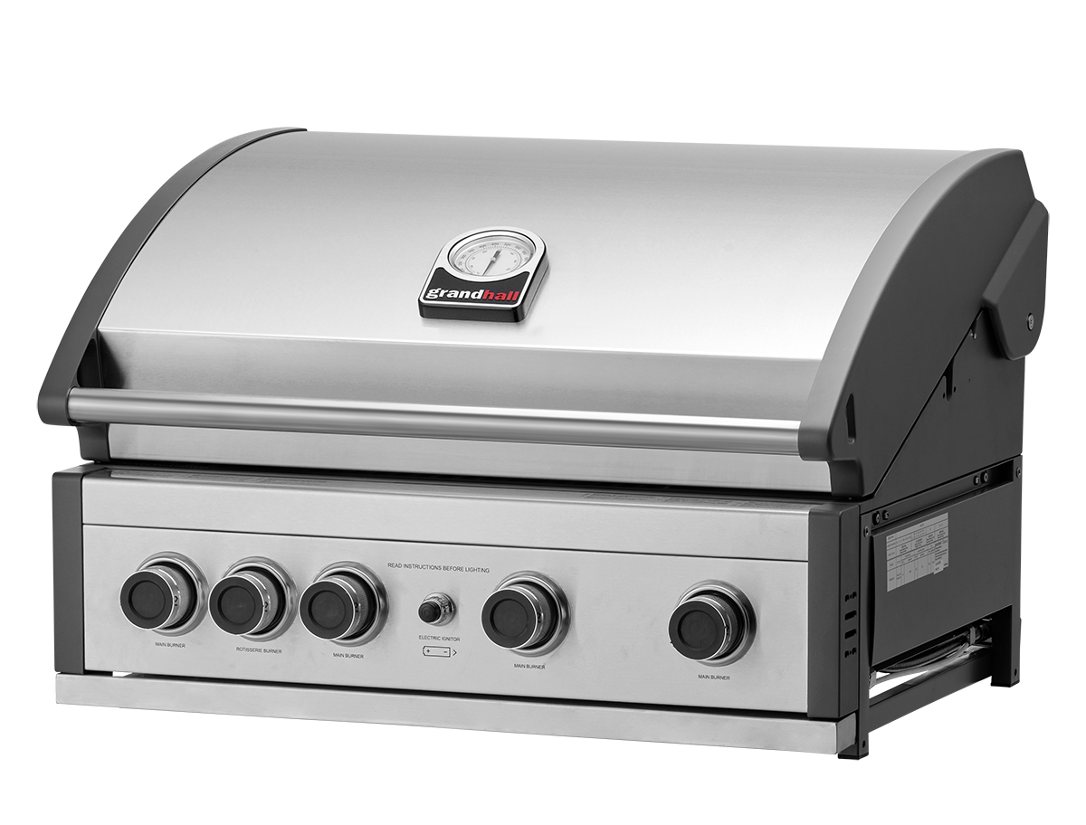 Vestavný plynový gril GrandHall Pro ELITE G4