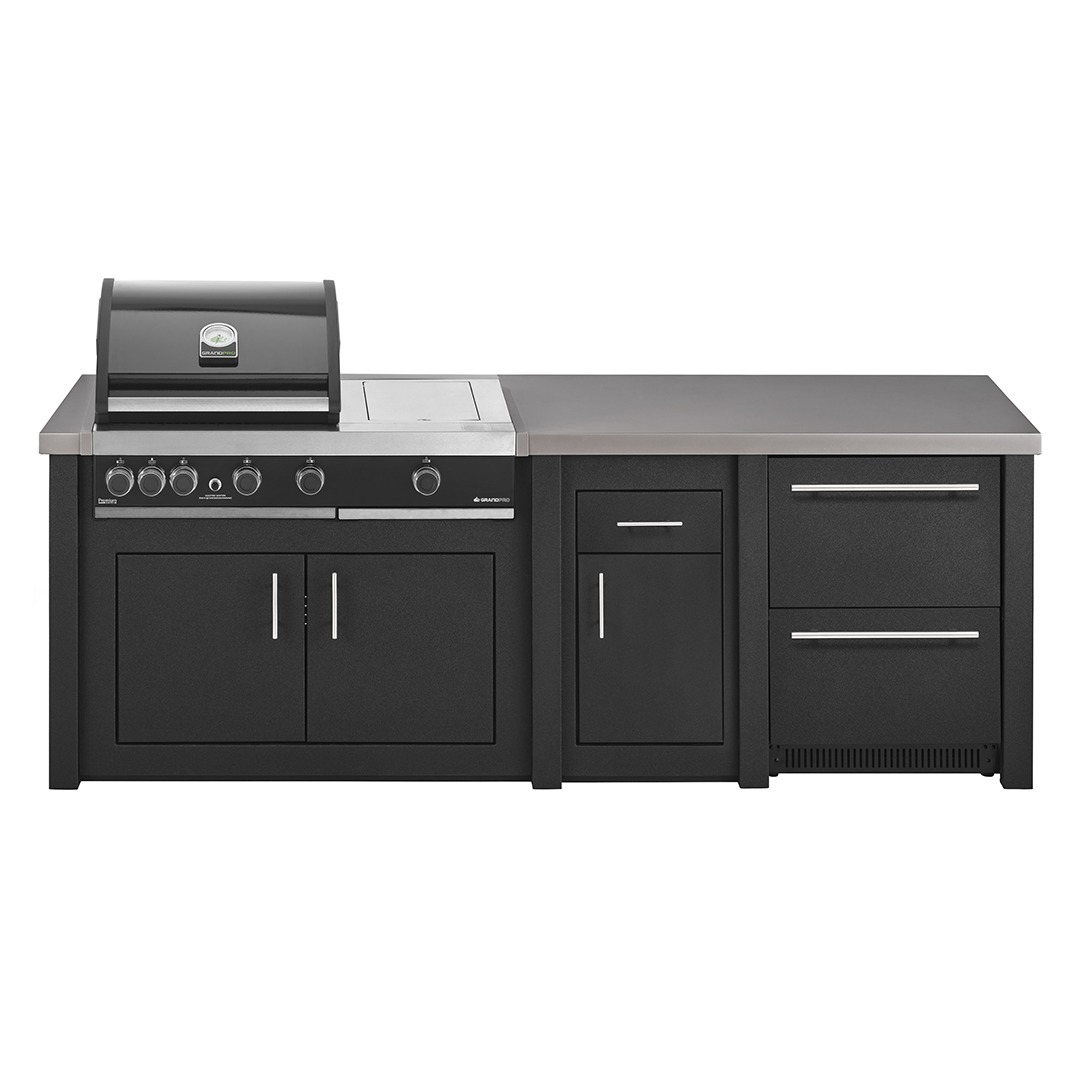 Luxusní venkovní kuchyně Grandpro EXCLUSIVE Premium Plus 2 Graphite