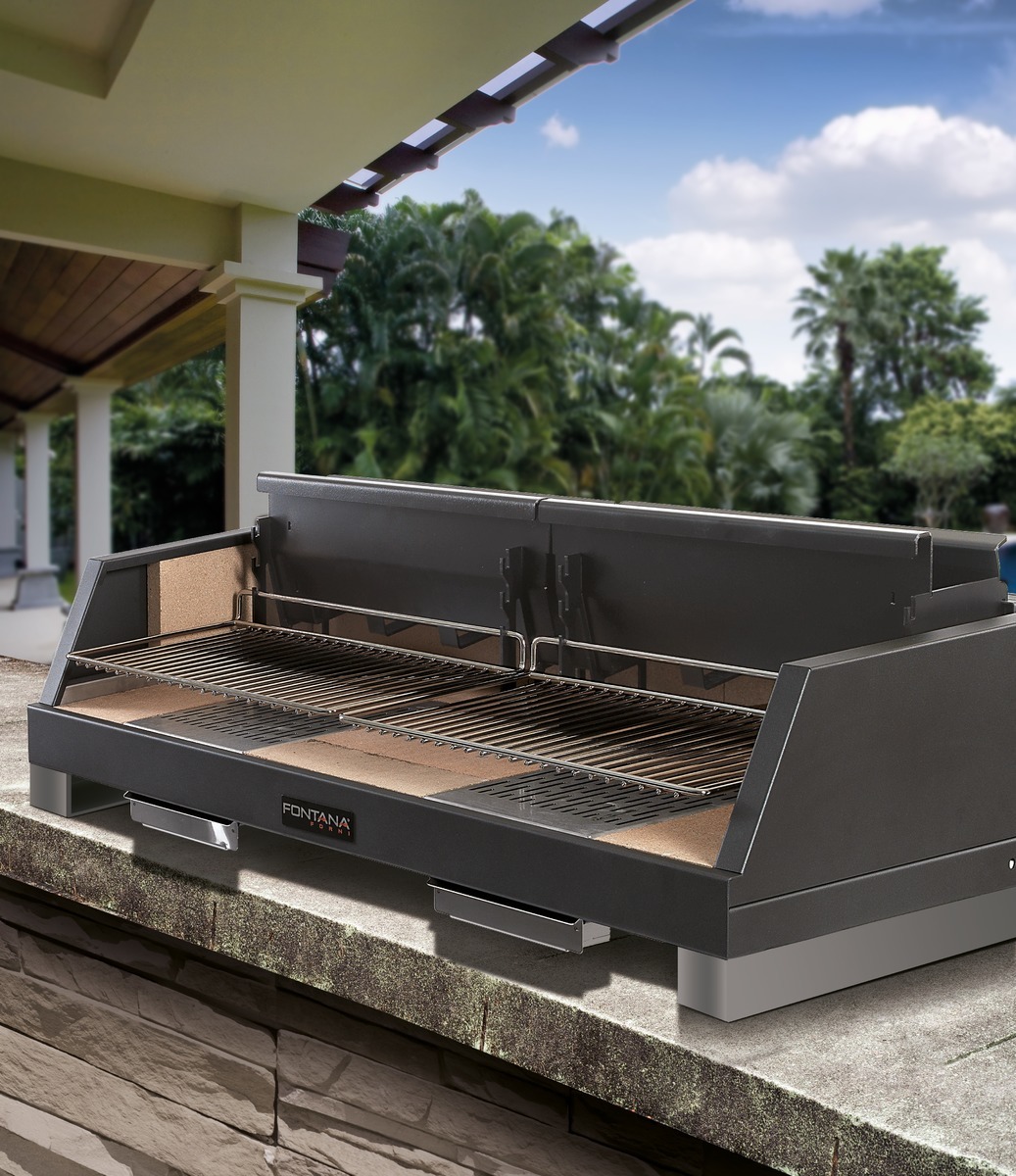 Stolní gril na dřevo a uhlí Fontana Forni EGEO 110