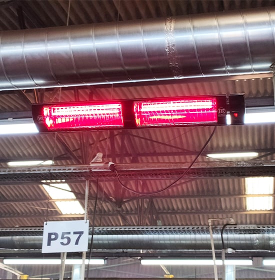 elcon infrazářič v průmyslu