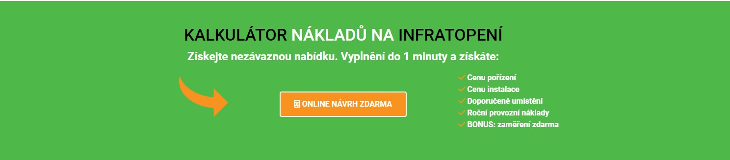 návrh vytápění infrapanely