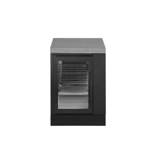 GRANDPRO boční modulová skříňka 61,5 cm s kamennou pracovní deskou a vinotékou