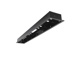 Box pro vestavnou stropní instalaci zářiče HEATSTRIP Design 3600 THD celočerný - celočerný modul pro dokonalé splynutí tepelného zářiče se stropem