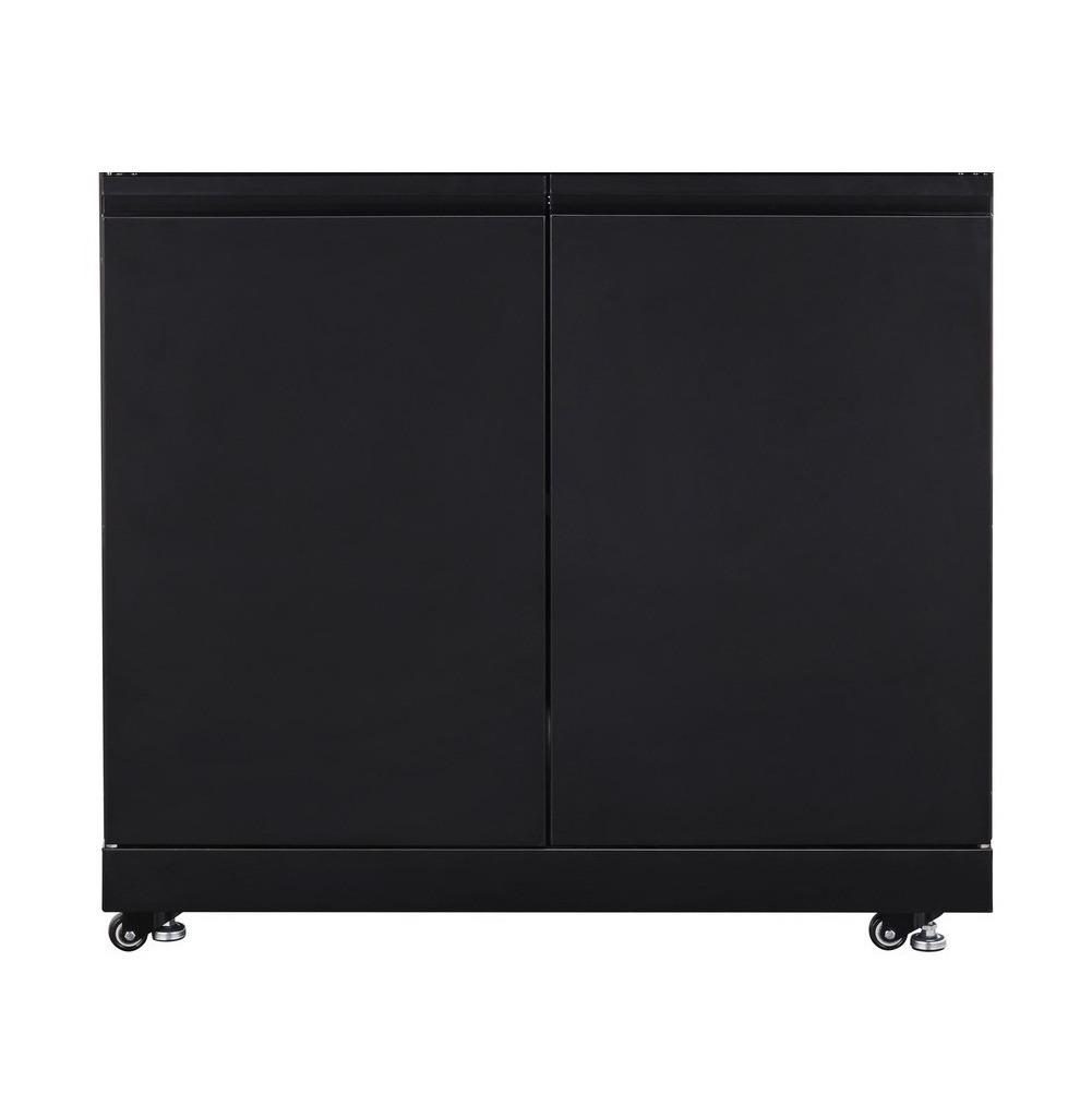 Skříňka pro vestavný gril GrandHall Maxim a Elite – celkový pohled na univerzální modulovou spodní skříňku v černém provedení