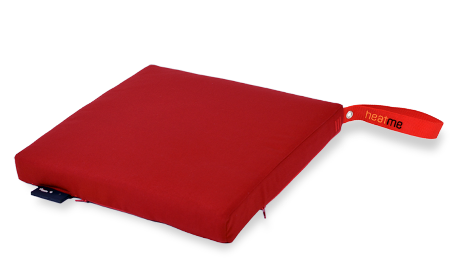 heatme podsedák vyhřívaný tmavě červena