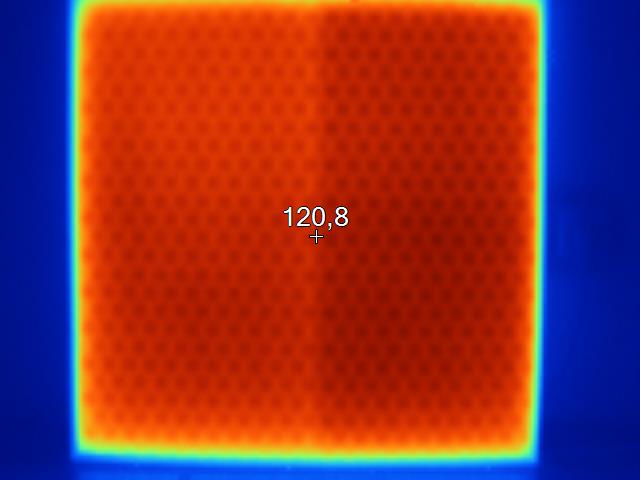 infrasnímek panelu pion quadro měření parametrů