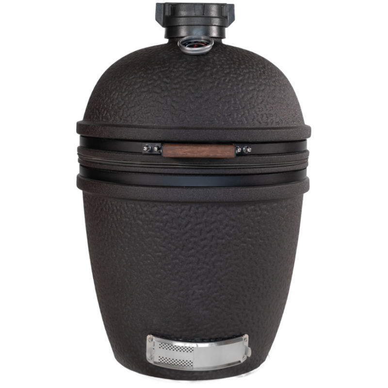 Keramický kamado gril The Bastard Urban Large Solo – celkový pohled na gril v černém provedení