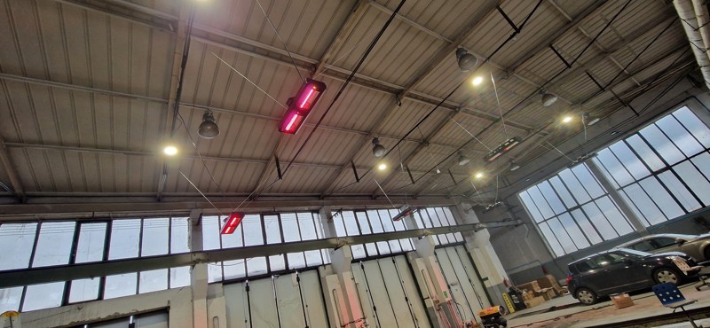 infrazářič tansun apollo vytápění průmyslové haly nejúspornější
