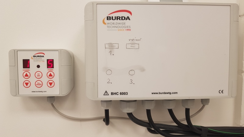 infrazářiče welltherm v prodejně O2