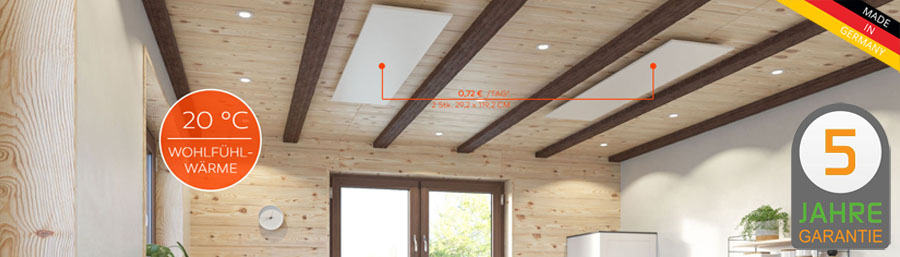 INFRAPANELY NA STROPĚ