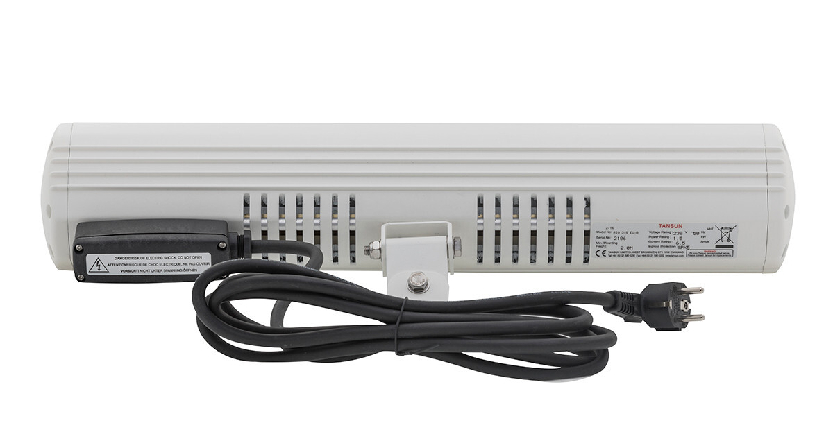 zadní strana zářiče