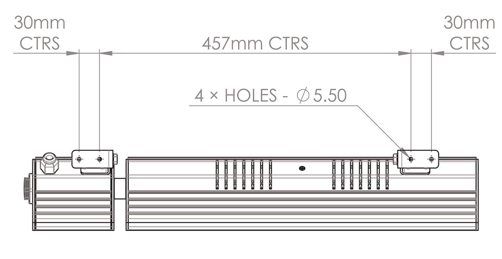 rozměry infrazářiče Tansun bahama RC SOMFY