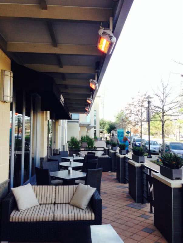 tansun sorrento reference vytápění restaurace, pergoly, předzahrádky infrazářiče