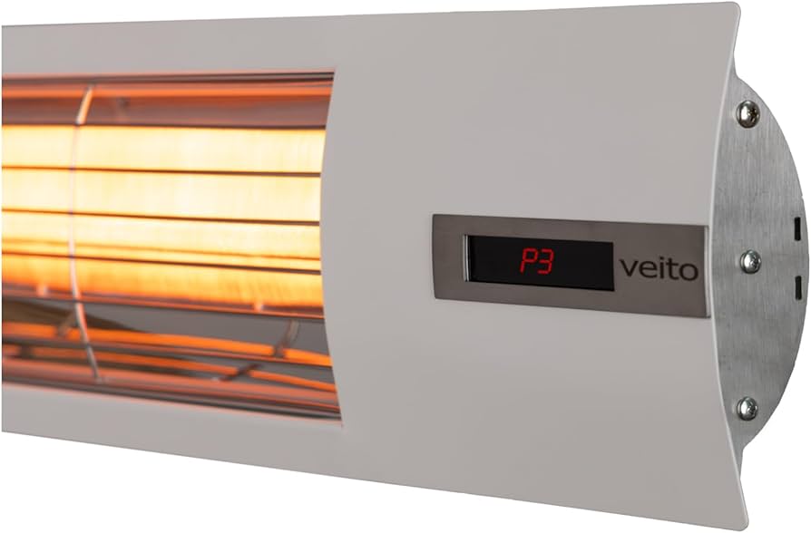 karbonový designový infrazářič VEITO SPACE S bílý