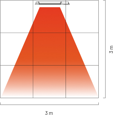 umístění a spektrum sálání infrazářiče VEITO space infraky.cz
