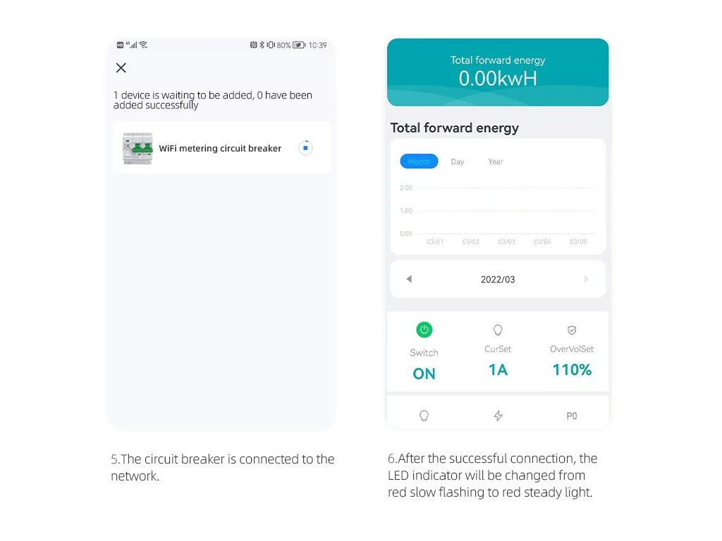 Wifi jistič s měřením spotřeby 3F 10/16/25/32A