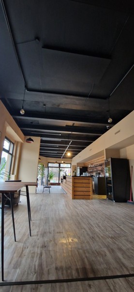 infrapanely v restauraci LEAF v kombinaci s infrazářiči