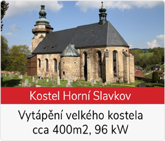 reference topení kostela horní slavkov infrazářiči